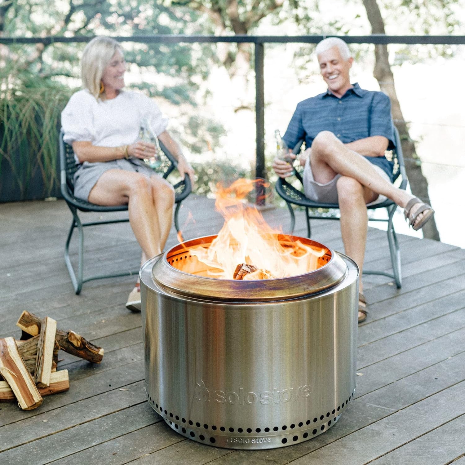 Yukon 27" Stand Stainless Steel Fire Pit Accessory Fireplace Tools Firepits and Fire Pits Outdoor Prefect for Your Outdoor Fireplace